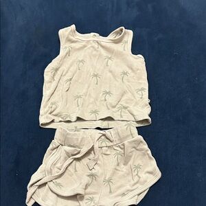 Kyte BABY Cream Palm Tree Kids Matching Set